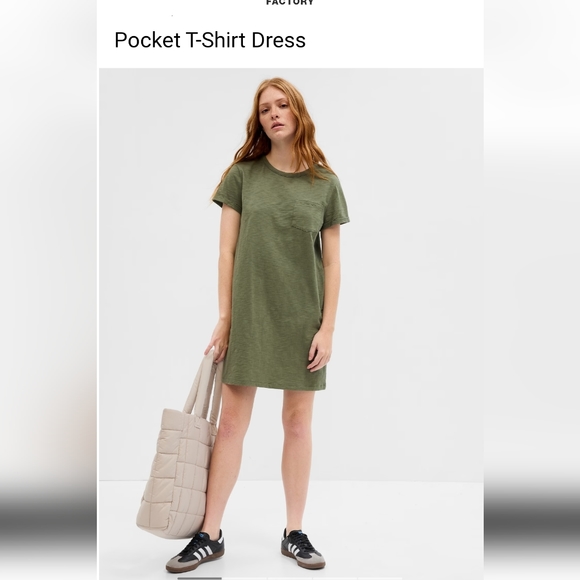 GAP Pocket T-Shirt Dress Black Size XL NWOT - Picture 3 of 9